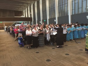 2015 service at Christ Cathedral Arboretum